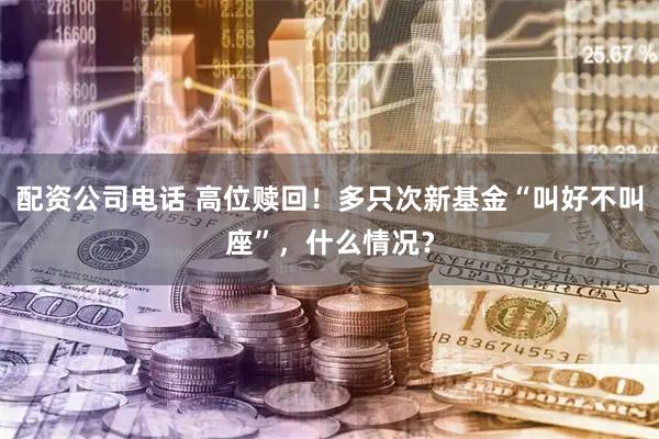 配资公司电话 高位赎回！多只次新基金“叫好不叫座”，什么情况？